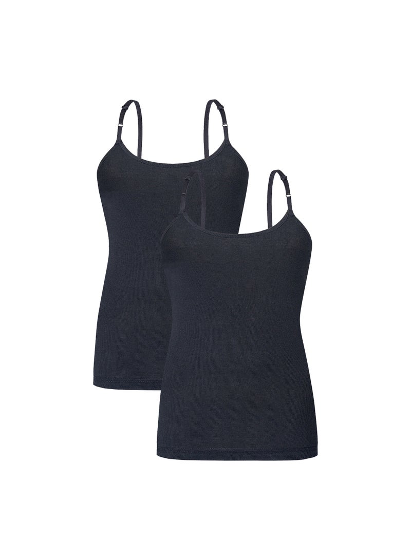 Mariposa Women’s Soft Cotton Comfort Fit  Sleeveless Camisole Innerwear  Top Assorted Colors  Pack of 6 Everyday Use - Image 4